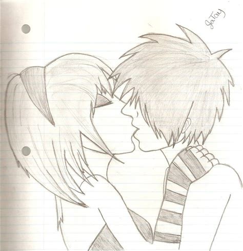 Kiss Anime Emo Love Emo Doodles Graffiti Images