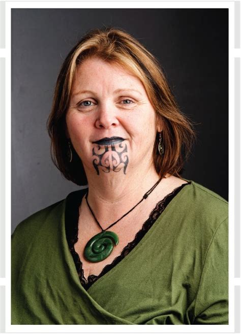 Moko Kauae Maori Female Chin Tattoo