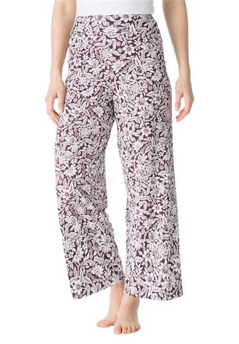 Wide Leg Pajama Pant By Dreams And Co Woman Within