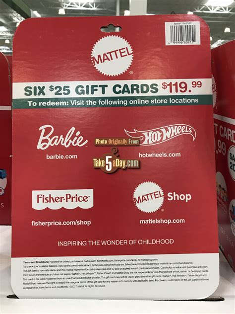 Similar to gift cards, costco shop cards are available in denominations ranging from $10 to $100, but only members can buy them. Shop.Mattel Costco Gift Card 20% Off - Stack Them "Coupon" | Take Five a Day