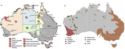 A Australian Off Grid Map And B Australia Off Grid Electricity