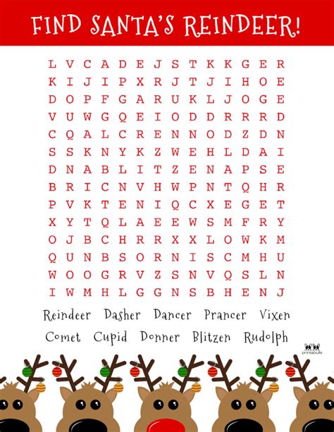 Christmas Word Searches 25 Free Printables Printabulk