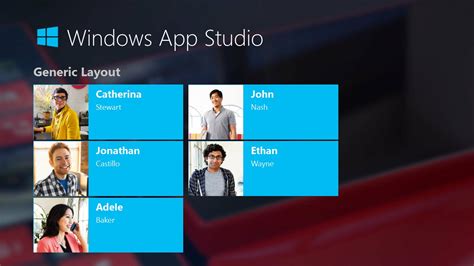 Windows App Studio Sample App For Windows 10