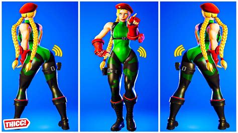 Fortnite Cammy Skin Showcase Thicc 🍑 Gaming Legends Outfit Best Tiktok