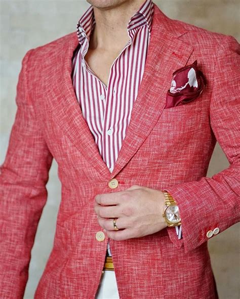 Cranberry Cardinale Lino Tweed Jacket Jackets Men Fashion Mens