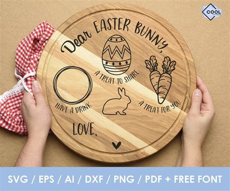Svg file for round easter tray digital download only | Etsy