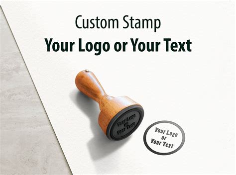 Buy Custom Wood Handle Rubber Stamps Logo Stamp Custom Artwork Stamp