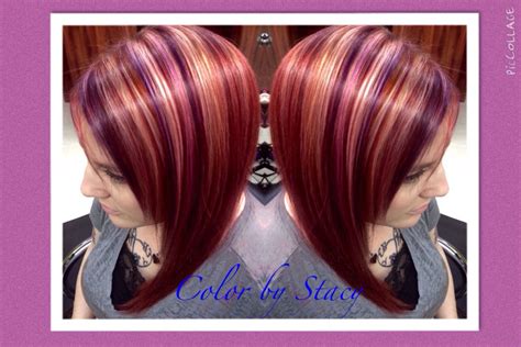 Plumcopper Red And Blonde Highlights Red Hair With Blonde Highlights