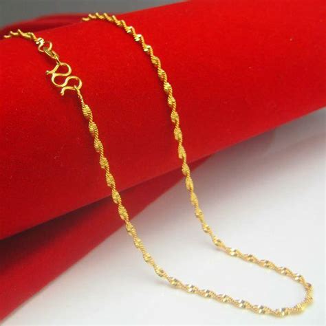 Latest gold chain designs for women | gold chain designs for men with indian price. Original Design Gold Necklace Female Style Bride Wedding Jewelry 24K Alloy Plating Gold Chain ...