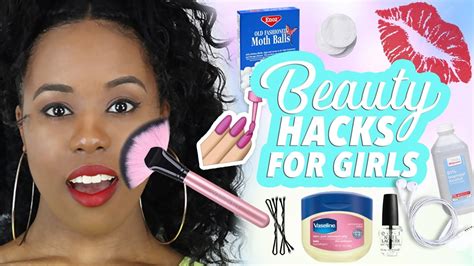 8 Beauty Hacks Every Girl Should Know 2017 Youtube