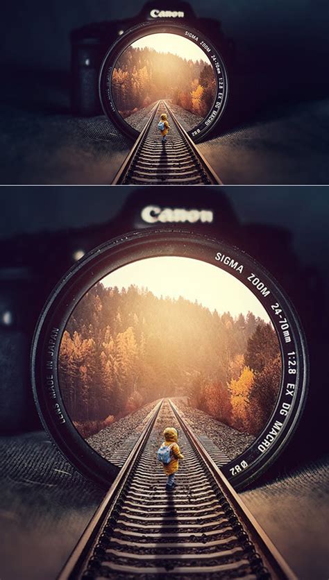 How To Create Rails Inside Illution Photo Manipulation Photoshop