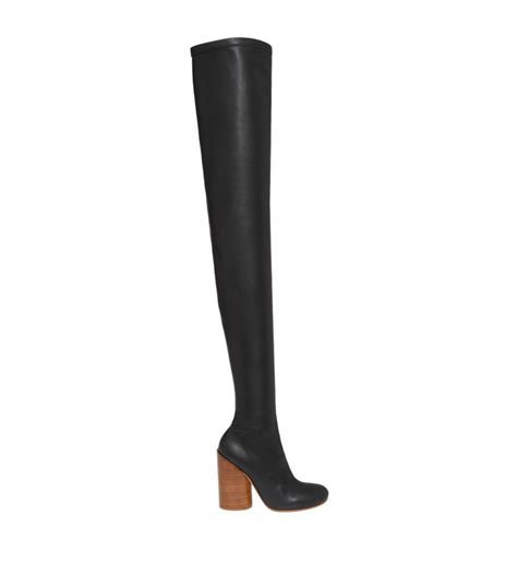 burberry faux leather over the knee sock boots 110 harrods us