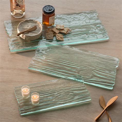 Woodgrain Inspired Glass Cheese Boards And Trays Grove Annieglass