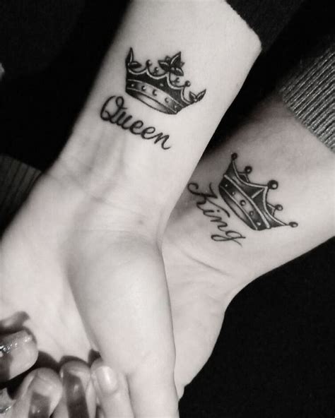 Tattoo King And Queen King Queen Tattoo For Couples Tatoo Crown