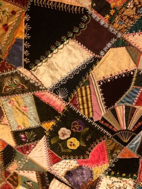 Museum Quality 1883 Silk Victorian Crazy Quilt Ebay Crazy Quilts