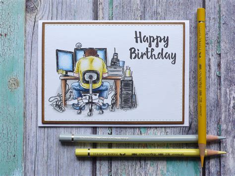 These wishes will help your friends feel happy on their day of celebration. Computer Guy (makeyourlifecolourful) | Birthday cards ...