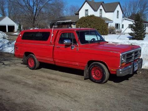 1989 Dodge D150 Regular Cab Red 165k Mi For Sale In Little Sauk