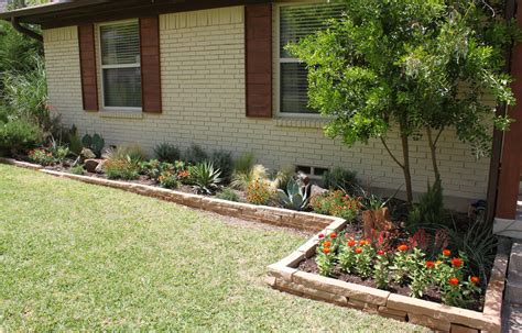 Raised Flower Beds In Front Of House Home Design Ideas