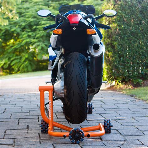 Omnidirectional Stands Let You Rotate And Push Your Motorcycle Around