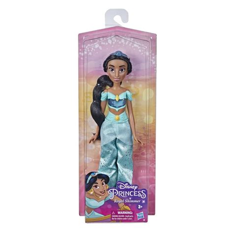 Disney Princess Royal Shimmer Jasmine Doll Fashion Doll With Skirt And