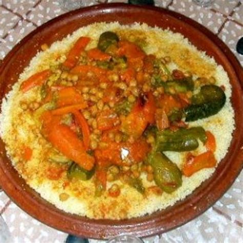 Couscous With 7 Vegetables Or Moroccan Couscous