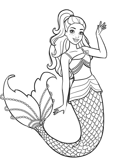 See more ideas about coloring pages, coloring books, colouring pages. Beautiful Mermaid Barbie Coloring Pages for Girls - Print ...