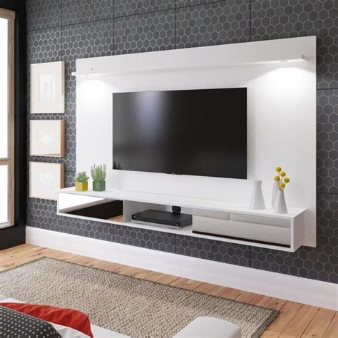 White Wood Floating Tv Stand Appreciate Blook Image Database