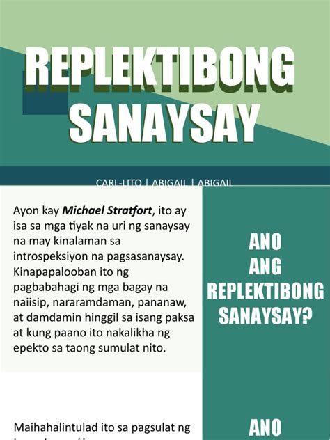 Ano Ang Layunin Sa Pagsulat Ng Replektibong Sanaysay Pagsulite