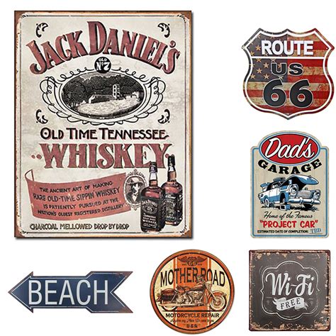 Custom Decor Wall Bar Crafts Old Printing Retro Vintage Metal Tin Signs