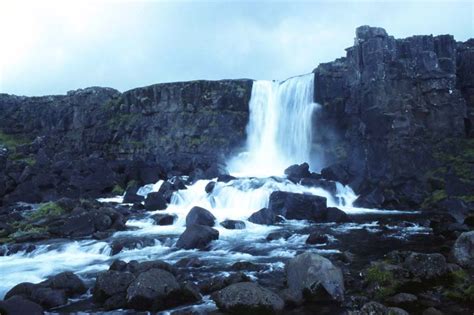 Iceland Pingvellir Waterfall