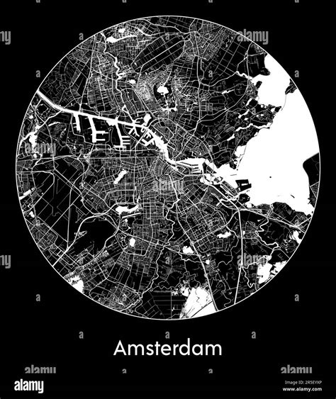 City Map Amsterdam Netherlands Europe Vector Illustration Stock Vector Image Art Alamy