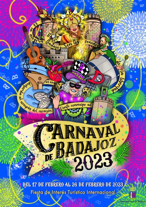 Cartel Del Carnaval De Badajoz 2023 Ayuntamiento De Badajoz