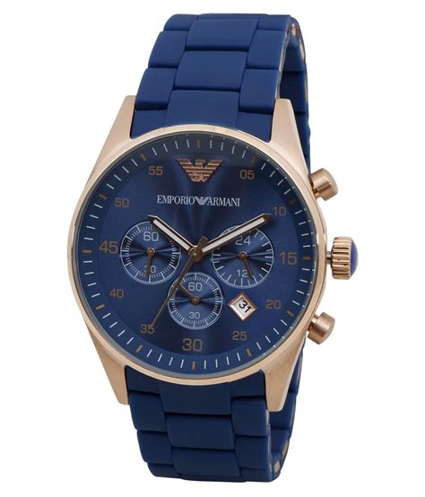 Emporio Armani Royal Blue Chronograph Watch Buy Emporio Armani Royal