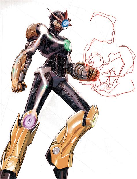 Dustin Weaver — Infinity Gauntlet Infinity Armor Concept Art I