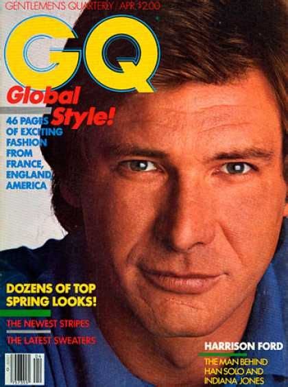 Harrison Ford Gq Magazine April 1982 Cover Photo United States