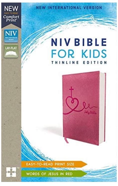 Personalized Niv Bible For Kids Leathersoft Pink Red Etsy