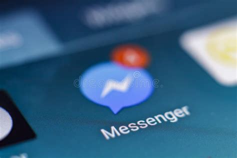 Facebook Messenger With Notifications Of Messages On Smartphone