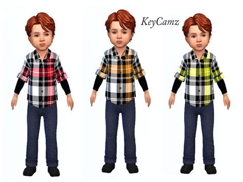 The Sims Resource Keycamz Toddler Boys Shirt 0118