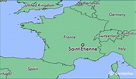 Where is Saint-Etienne, France? / Saint-Etienne, Rhone-Alpes Map ...