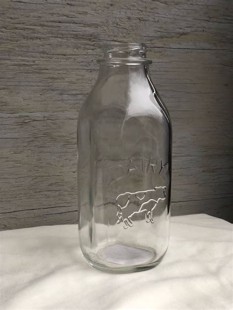 Customizable Milk Jar Adorned Quart Jars Choose Your Design