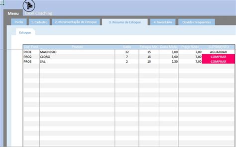 Planilha Inventário E Controle De Estoque Excel R 3000 Em Mercado Livre