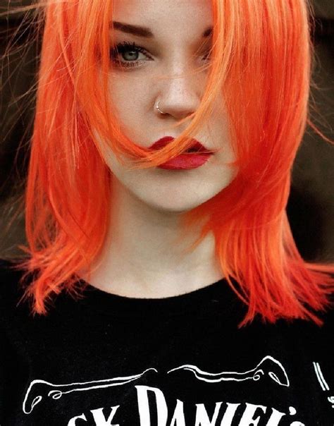 Pelo de otoño naranjas y cobrizos Tintes de cabello Pelo naranja Cabello más claro