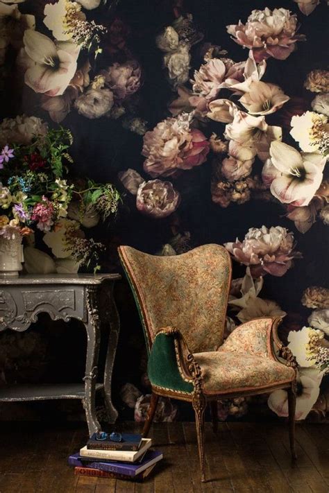 20 Super Trendy Moody Floral Wallpaper Ideas Shelterness