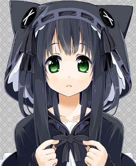 Anime Girl Wearing Cat Hoodie Thing Manga Pinterest