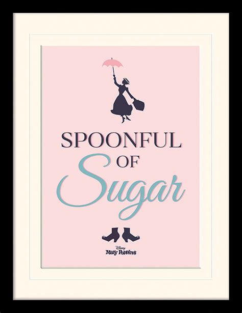 Mary Poppins Spoonful Of Sugar Framed Poster Buy At Ukposters