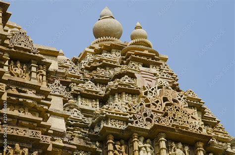 Kandariya Mahadev Temple Shikara Top View Western Group Khajuraho