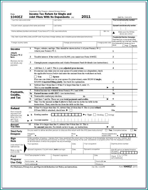 1040 Easy Tax Form Form Resume Examples 1zv8aoe23x