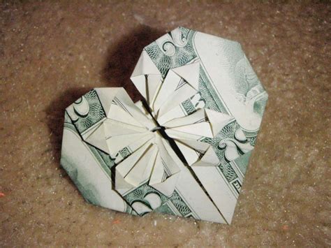 Dollar Bill Origami Heart Dollar Bill Origami Dollar Origami Money