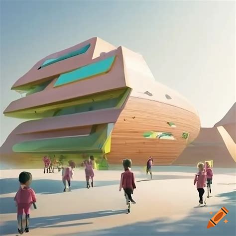 Futuristic Inclusive Primary School In 2080