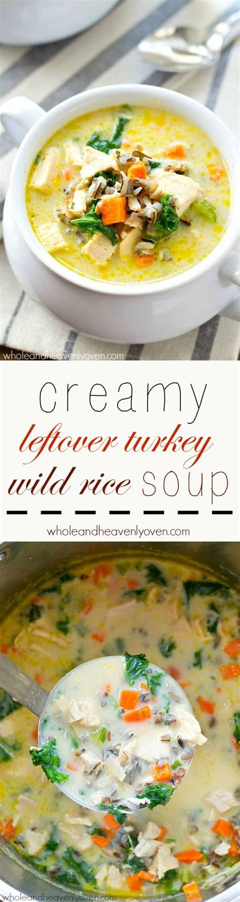 This leftover turkey cornbread casserole is the perfect way to use up your thanksgiving leftovers. Creamy Leftover Turkey Wild Rice Soup - Whole and Heavenly ...